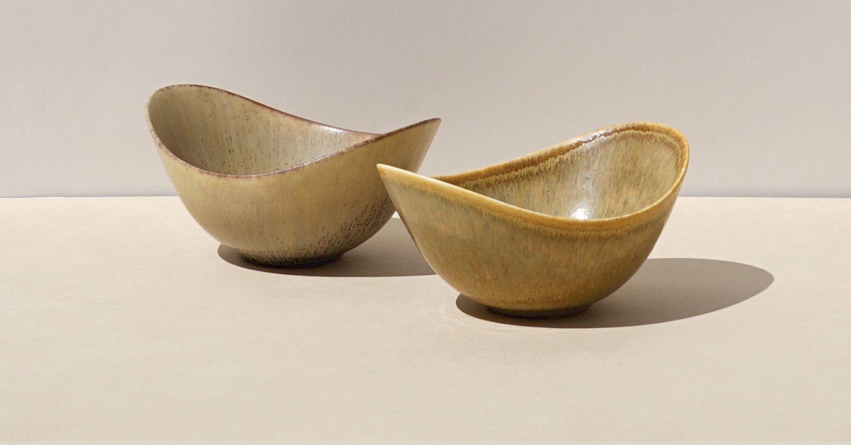 A collection of two “ARO” bowls designed by Gunnar Nylund